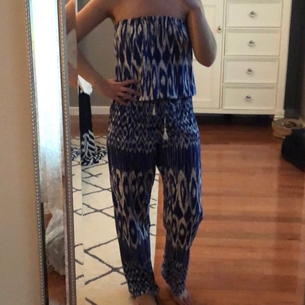 Tommy Bahama strapless jumpsuit size Small